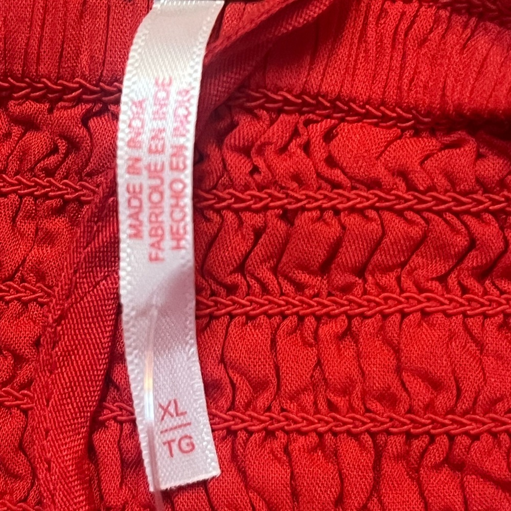 Free People Womens XL For A Moment Red Halter Top Mini Dress Lace Trim Lined New - Picture 8 of 11